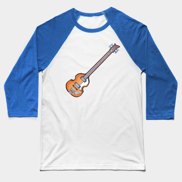 Violin bass guitar Baseball T-Shirt by ElectronicCloud